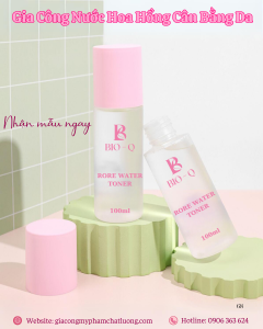 Gia công toner - Nước hoa hồng cân bằng da